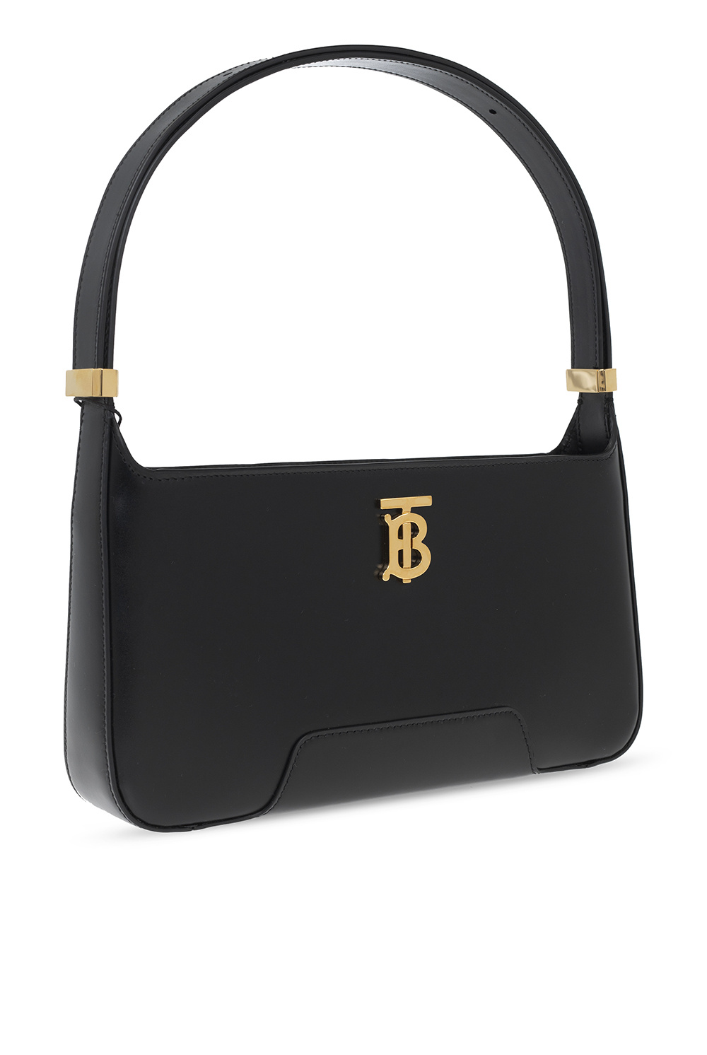 【送料&関税込】Burberry Black Leather Medium Swan Handbag Burberry Medium Swan Leather Shoulder Bag | Black | FARFETCH